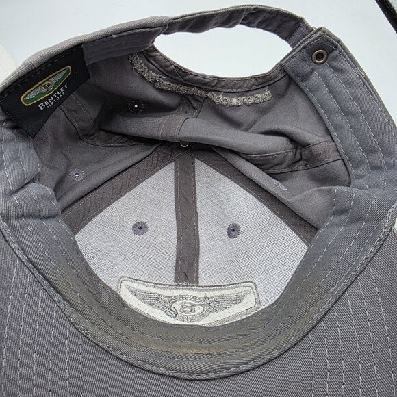 Bentley Motors Team Bentley Gray Baseball Cap Adjustable Embroidered Logo Hat - Picture 7 of 10